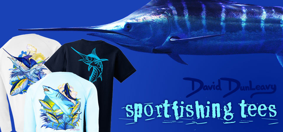 Sportfishing t-shirts, Marlin t-shirts